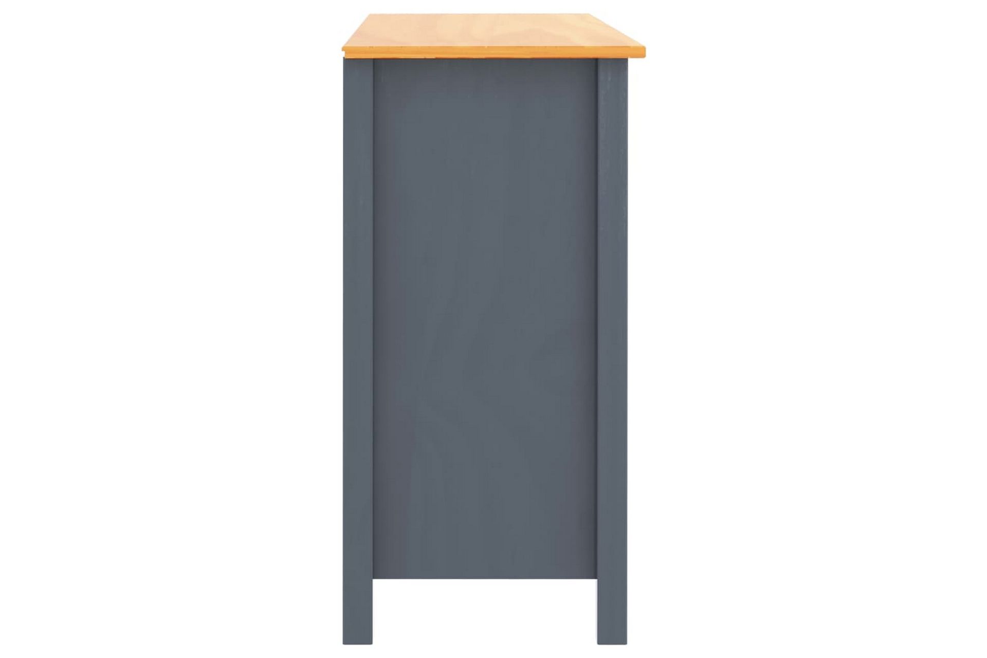 Skænk Hill Range 79x40x80 cm Massivt Fyrretræ Grå - Opbevaring - Opbevaringsmøbler - Skænke & sideboards