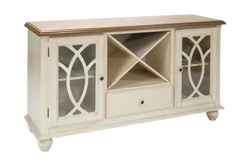 Skænk LILY 152x46xH84cm egefinér på MDF - Opbevaring - Opbevaringsmøbler - Skænke & sideboards