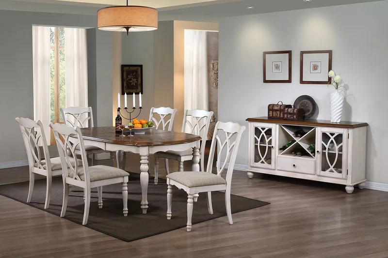 Skænk LILY 152x46xH84cm egefinér på MDF - Opbevaring - Opbevaringsmøbler - Skænke & sideboards