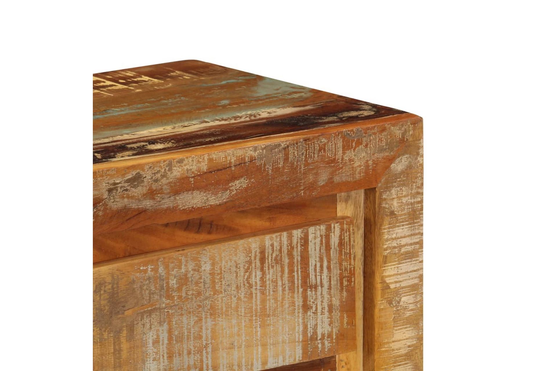 Skænk Massivt Genanvendt Træ 120 X 30 X 75 Cm - Flerfarvet - Opbevaring - Opbevaringsmøbler - Skænke & sideboards