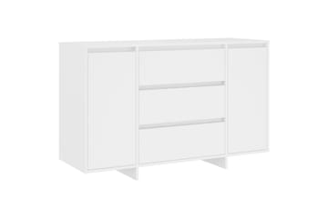 skænk med 3 skuffer 120x41x75 cm spånplade hvid - Hvid - Opbevaring - Opbevaringsmøbler - Skænke & sideboards