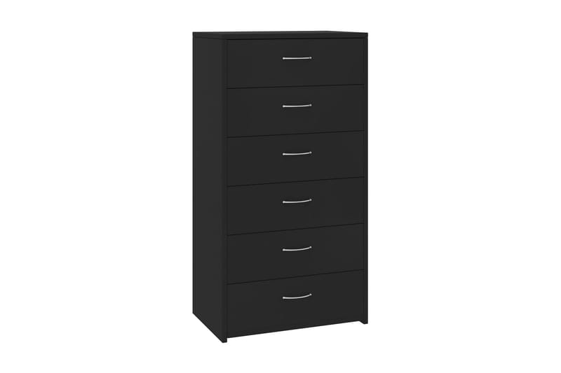 Skænk Med 7 Skuffer 50 X 34 X 96 Cm Spånplade Sort - Sort - Skænke & sideboards