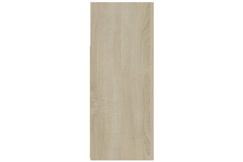 skænk med LED-lys 115,5x30x75 cm sonoma-eg - Brun - Skænke & sideboards