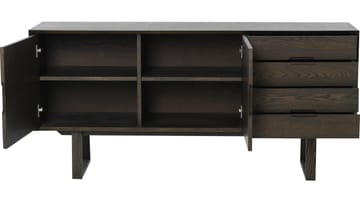 Skænk Norvik - Brunlakeret egetræsfiner og hvidpigmenteret finish - Opbevaring - Opbevaringsmøbler - Skænke & sideboards