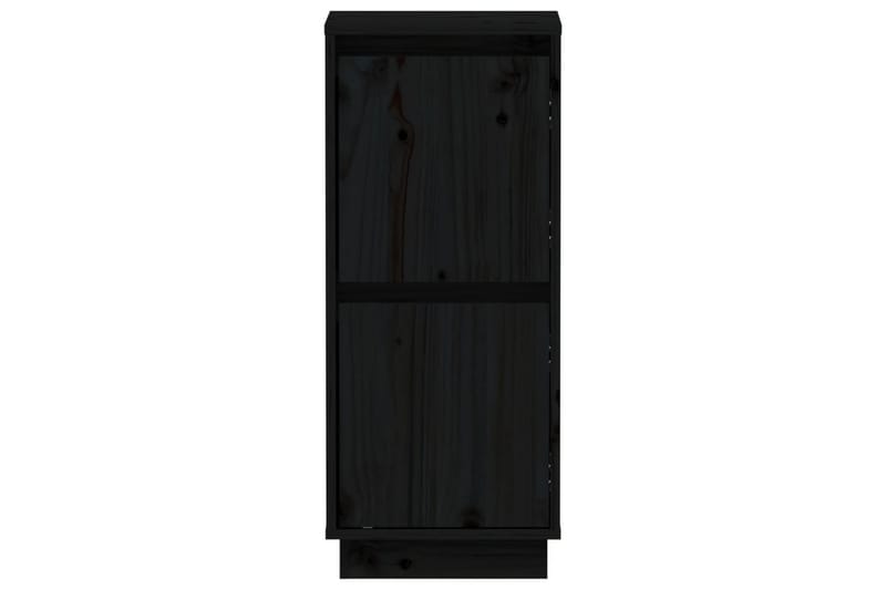 skænke 2 stk. 31,5x34x75 cm massivt fyrretræ sort - Sort - Skænke & sideboards