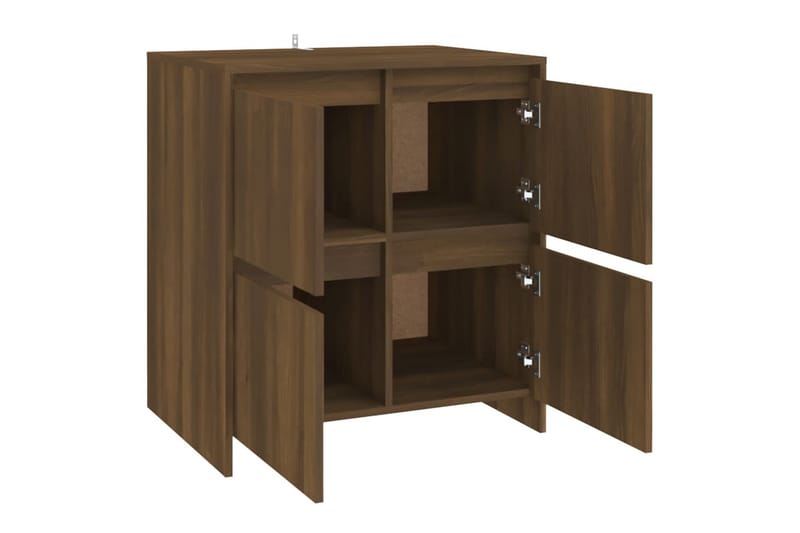 skænke 2 stk. 70x41x75 cm spånplade brun egetræsfarve - Brun - Skænke & sideboards