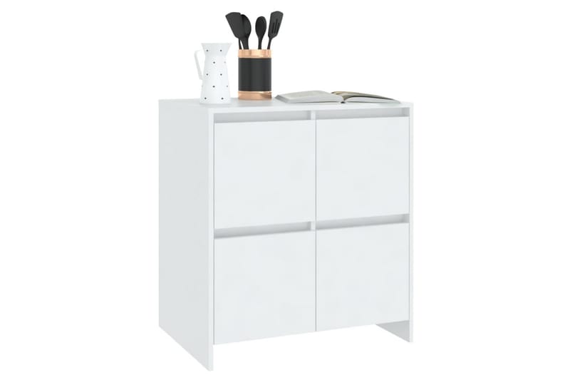 skænke 2 stk. 70x41x75 cm spånplade hvid - Hvid - Opbevaring - Opbevaringsmøbler - Skænke & sideboards