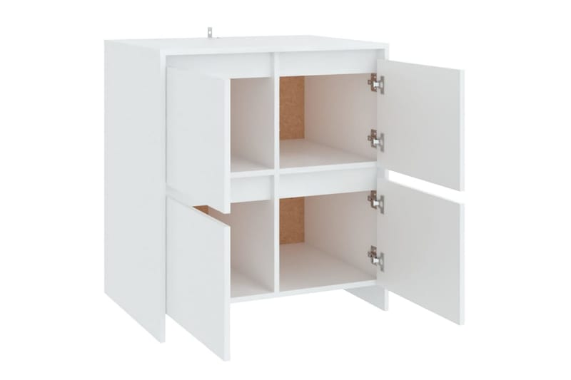 skænke 2 stk. 70x41x75 cm spånplade hvid - Hvid - Opbevaring - Opbevaringsmøbler - Skænke & sideboards