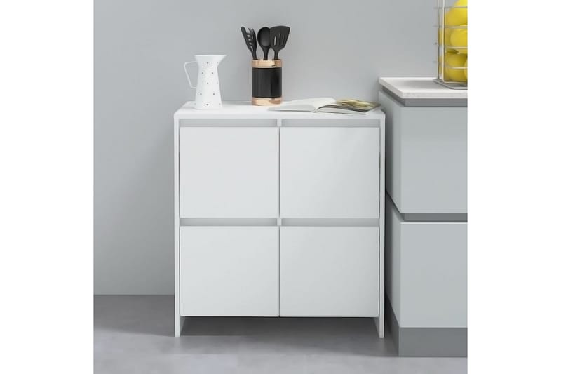 skænke 2 stk. 70x41x75 cm spånplade hvid - Hvid - Opbevaring - Opbevaringsmøbler - Skænke & sideboards