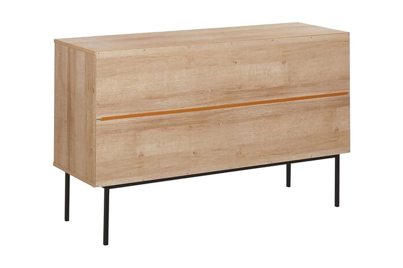 Skab 3 dørre rattan lysebrun PASCO - Træ/natur - Opbevaring - Opbevaringsmøbler - Skænke & sideboards
