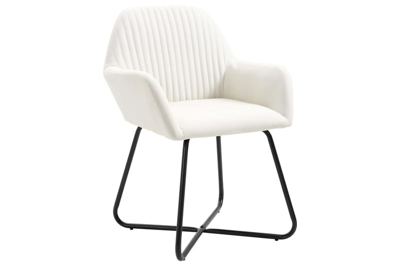 spisebordsstole 2 stk. stof cremefarvet - Skænke & sideboards