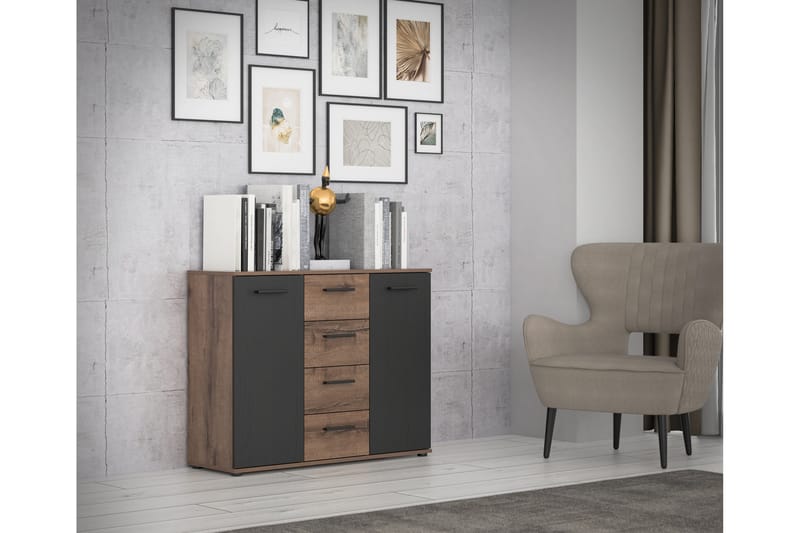 Sredets Sideboard 34x105 cm - Brun/Sort - Skænke & sideboards