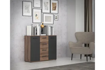 Sredets Sideboard 34x105 cm - Brun/Sort - Opbevaring - Opbevaringsmøbler - Skænke & sideboards