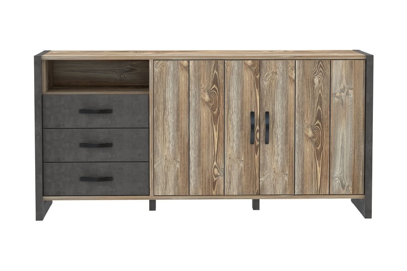Strumica Sideboard 43x190 cm - Brun/Grå - Opbevaring - Opbevaringsmøbler - Skænke & sideboards