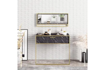 Susia Sideboard 90 cm - Guld/Sort - Opbevaring - Opbevaringsmøbler - Skænke & sideboards