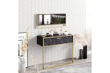 Susia Sideboard 90 cm - Guld/Sort - Opbevaring - Opbevaringsmøbler - Skænke & sideboards