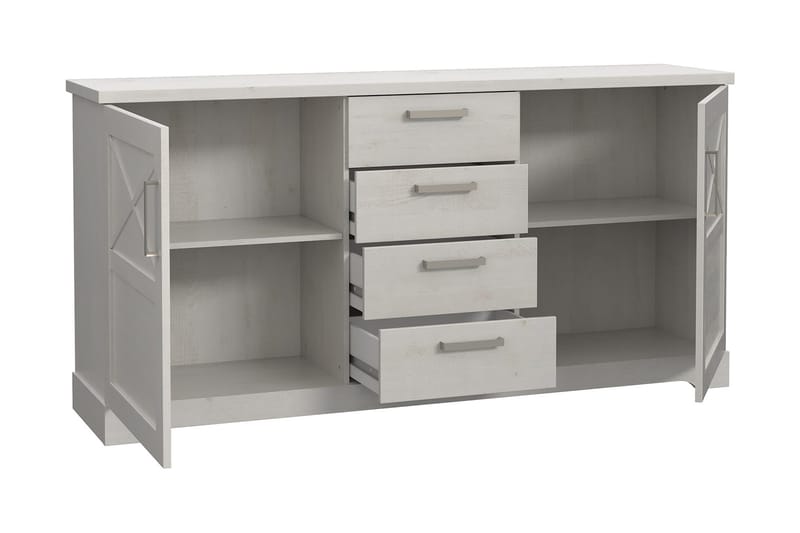 Svetis Sideboard 42x183 cm - Hvid - Opbevaring - Opbevaringsmøbler - Skænke & sideboards