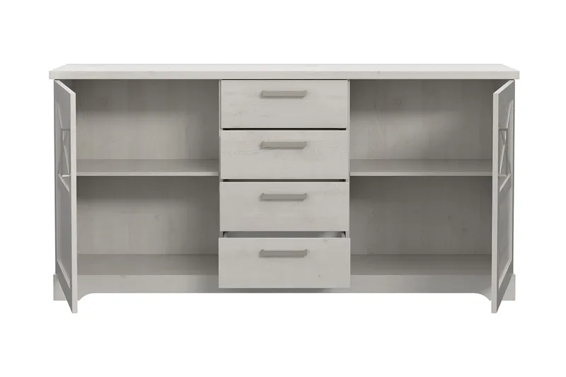 Svetis Sideboard 42x183 cm - Hvid - Opbevaring - Opbevaringsmøbler - Skænke & sideboards