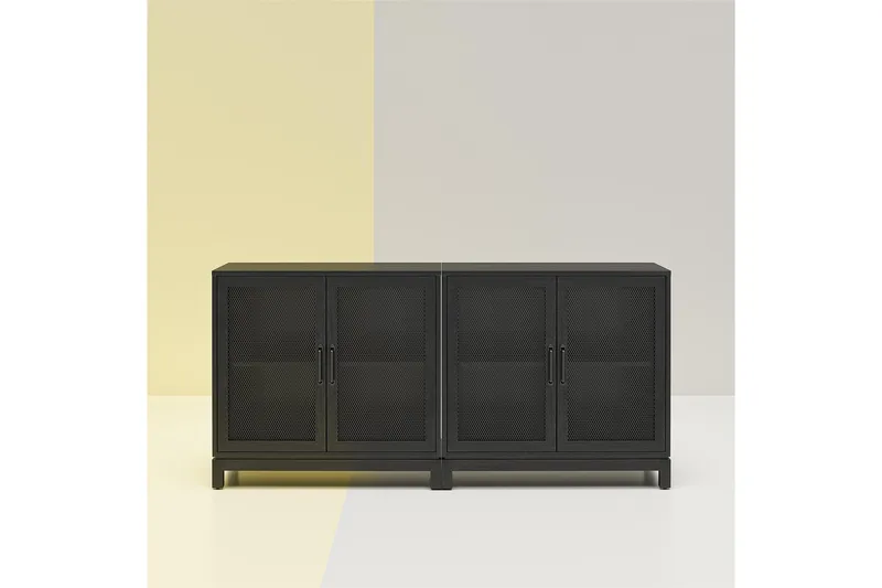 Tess Skænk 85,3x40,1 cm Sort - Dorel Home - Opbevaring - Opbevaringsm øbler - Skænke & sideboards