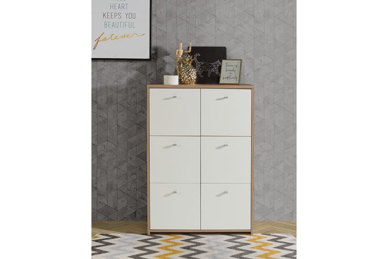 Toledor Skænk 113x77 cm - Brun / hvid - Opbevaring - Opbevaringsmøbler - Skænke & sideboards