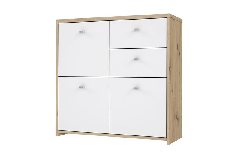 Toledor Skænk 2 Skuffer 74x77 cm - Brun / hvid - Opbevaring - Opbevaringsmøbler - Skænke & sideboards