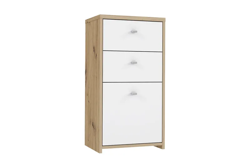 Toledor Skænk 74x40 cm, Brun / hvid