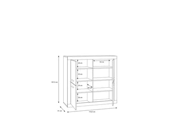 Tolovgrad Sideboard 41x113 cm - Grå/Hvid - Opbevaring - Opbevaringsmøbler - Skænke & sideboards