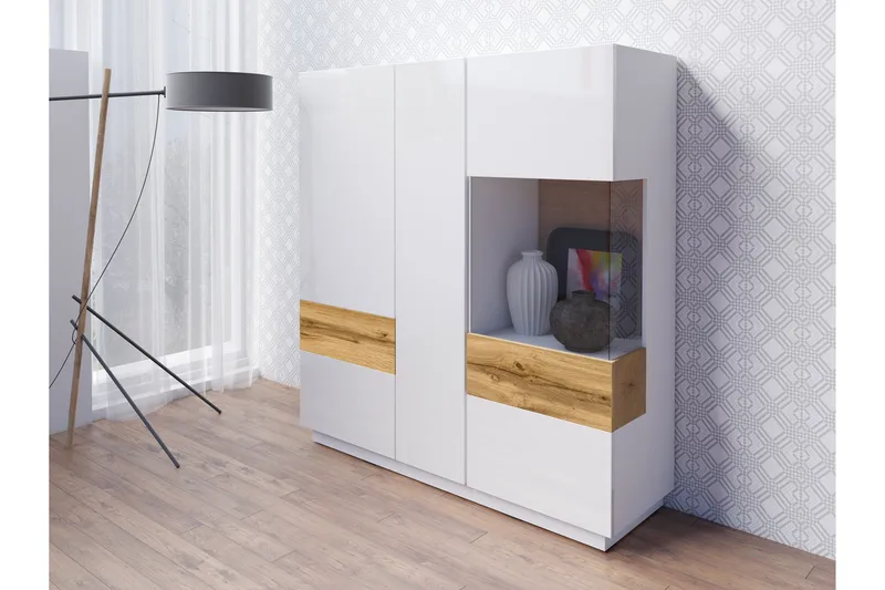 Tomeka sideboard - Hvid / træ - Opbevaring - Opbevaringsmøbler - Skænke & sideboards