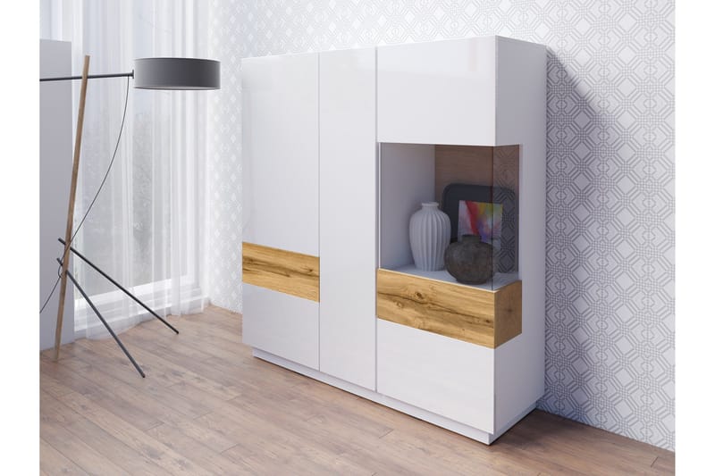 Tomeka sideboard - Hvid / træ - Opbevaring - Opbevaringsmøbler - Skænke & sideboards
