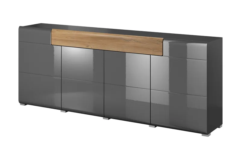 Toreno skænk 39x208 cm, Natur/Antracit