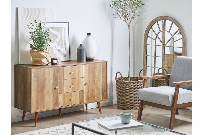 Ulika Skænk 114x40 cm - Lysebrun - Opbevaring - Opbevaringsmøbler - Skænke & sideboards
