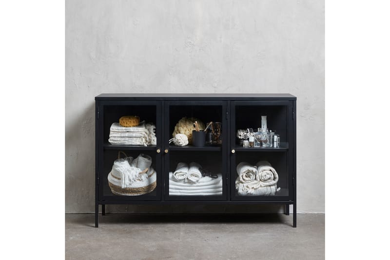 Umbri Sideboard 3 dele 132 cm - Sort - Skænke & sideboards