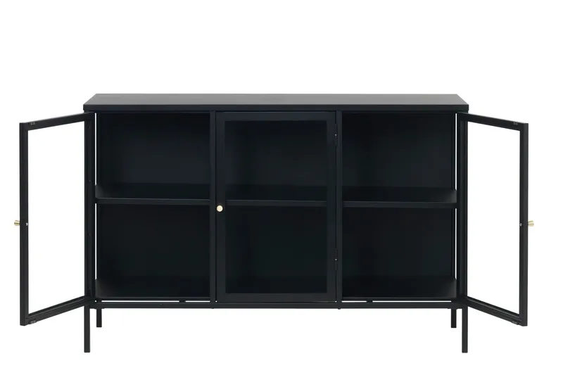 Umbri Sideboard 3 dele 132 cm - Sort - Opbevaring - Opbevaringsmøbler - Skænke & sideboards