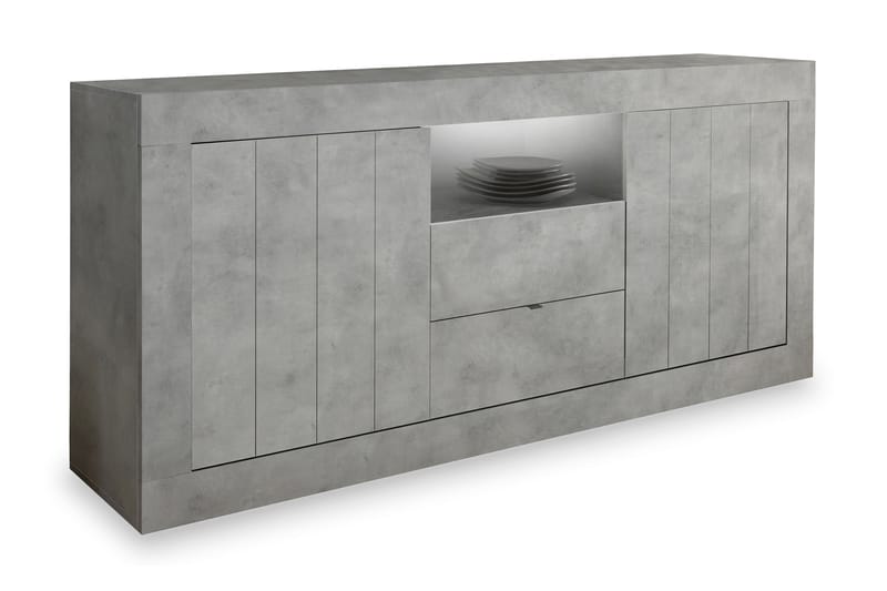 Urbino Skænk 184 cm - Lysegrå Beton - Skænke & sideboards