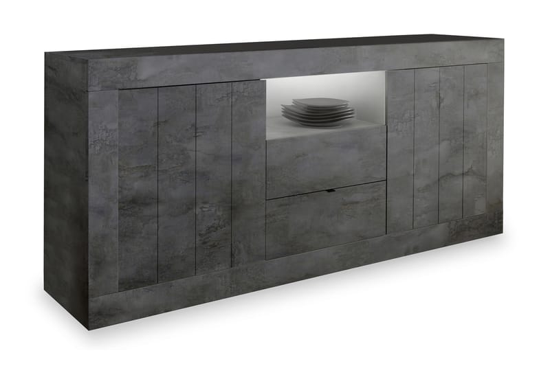 Urbino Skænk 184 cm - Mørkegrå Beton - Skænke & sideboards