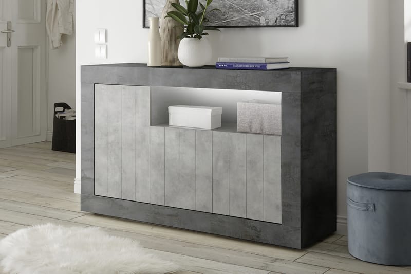 Urbino Skænk Medio 138 cm - Grå - Skænke & sideboards