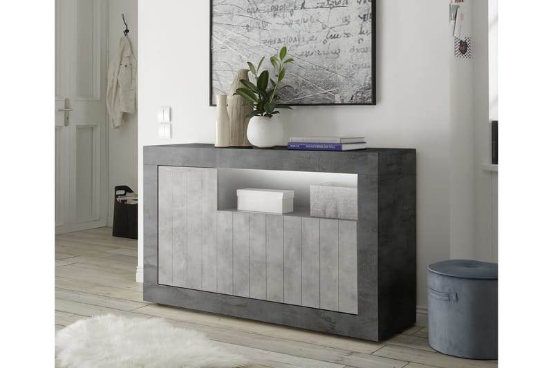Urbino Skænk Medio 138 cm - Grå - Opbevaring - Opbevaringsmøbler - Skænke & sideboards