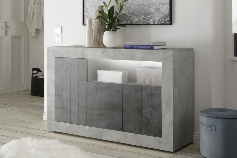 Urbino Skænk Medio 138 cm - Gråmeleret - Opbevaring - Opbevaringsmøbler - Skænke & sideboards