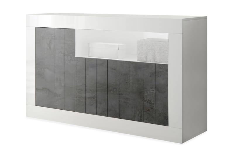 Urbino Skænk Medio 138 cm - Hvid/Gråmeleret - Skænke & sideboards