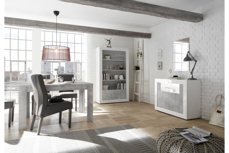 Urbino Skænk Piccolo 110 cm - Grå/Hvid - Opbevaring - Opbevaringsmøbler - Skænke & sideboards