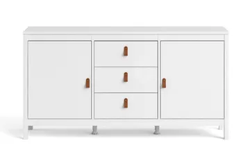 Vallvidera Sideboard 38x151 cm - Hvid/Natur - Opbevaring - Opbevaringsmøbler - Skænke & sideboards