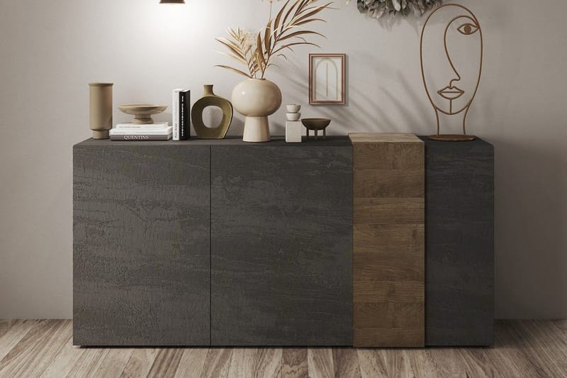 Venrivo Skænk 44x181x86 cm - Grå/Taupe - Skænke & sideboards