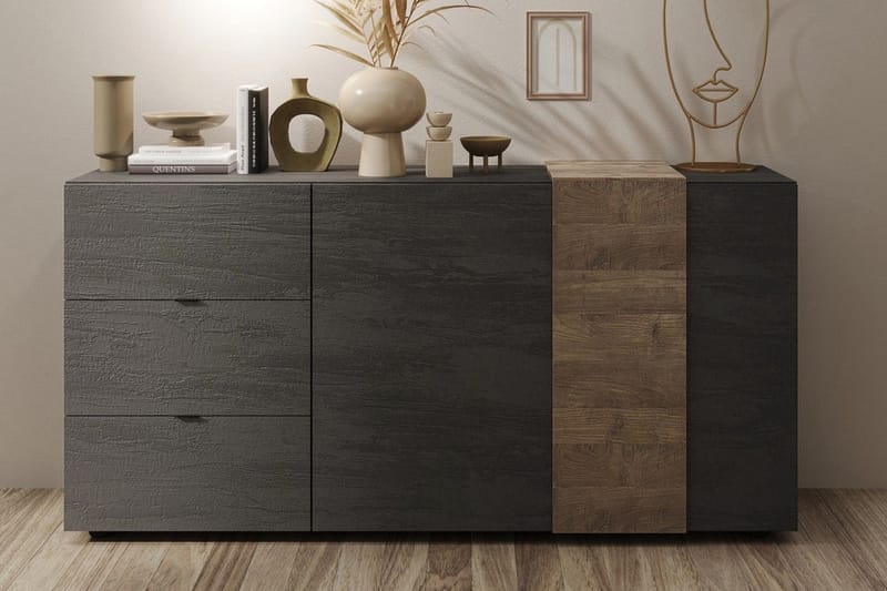 Venrivo Skænk 44x181x86 cm - Grå/Taupe - Skænke & sideboards