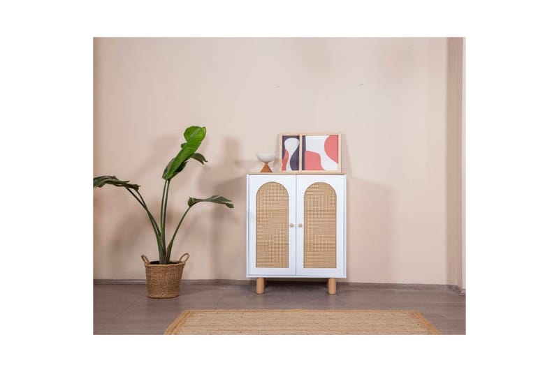 Skænk Terra Hvid / Eg - Natur/Hvid - Opbevaring - Opbevaringsmøbler - Skænke & sideboards