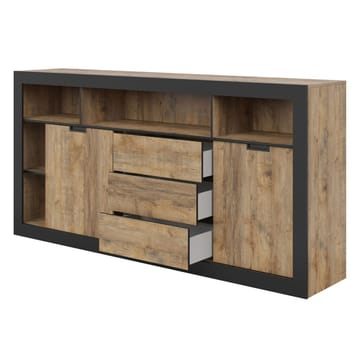 Skænk Tudor 2 Døre med 3 Skuffer - 109 cm - Opbevaring - Opbevaringsmøbler - Skænke & sideboards
