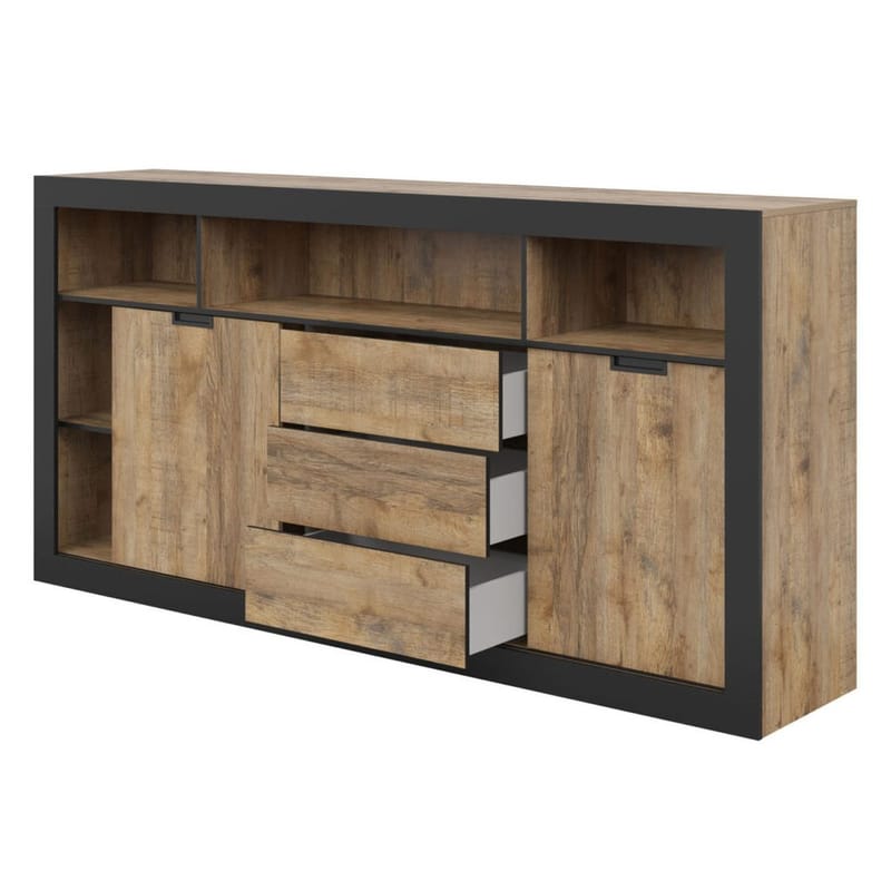 Skænk Tudor 2 Døre med 3 Skuffer - 109 cm - Opbevaring - Opbevaringsmøbler - Skænke & sideboards