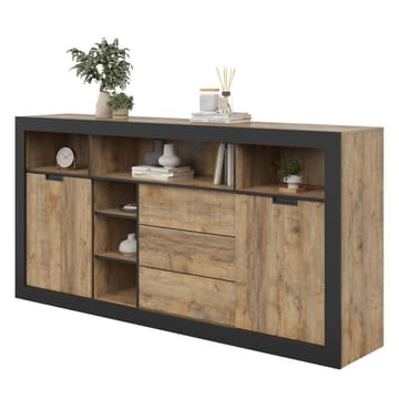 Skænk Tudor 2 Døre med 3 Skuffer - 109 cm - Opbevaring - Opbevaringsmøbler - Skænke & sideboards