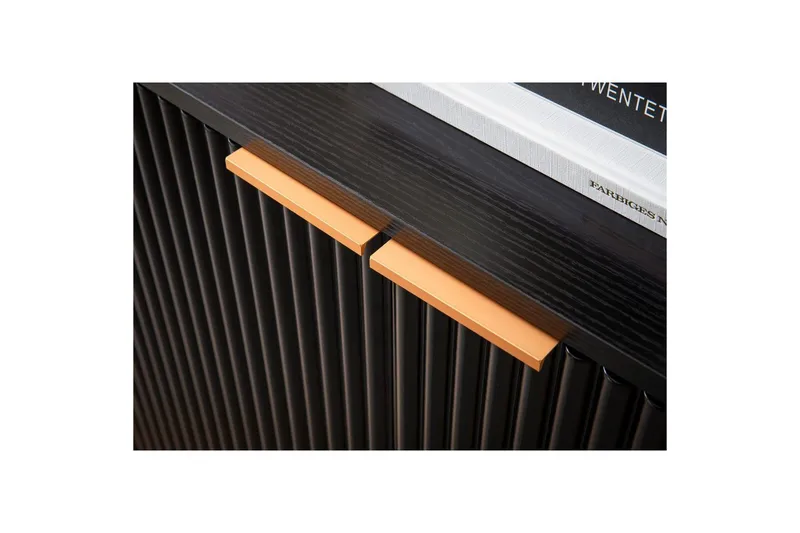 Skænk Wohnling Folieret spånplade egetræslook 150 cm 4 døre moderne - Møbler - Borde - Aflastningsbord - Konsolbord & sidebord