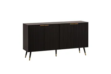 Skænk Wohnling Folieret spånplade egetræslook 150 cm 4 døre moderne - Møbler - Borde - Aflastningsbord - Konsolbord & sidebord