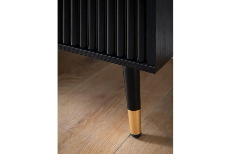 Skænk Wohnling Folieret spånplade egetræslook 150 cm 4 døre moderne - Møbler - Borde - Aflastningsbord - Konsolbord & sidebord